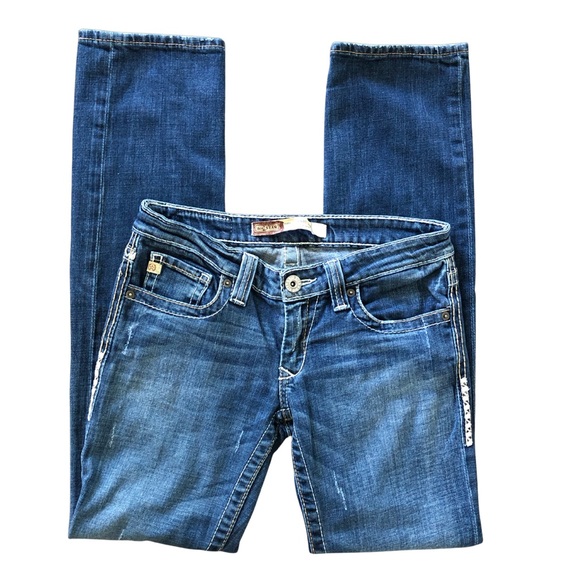 Big Star Denim - Big Star Sweet Straight Ultra Low Rise Jeans Size 27